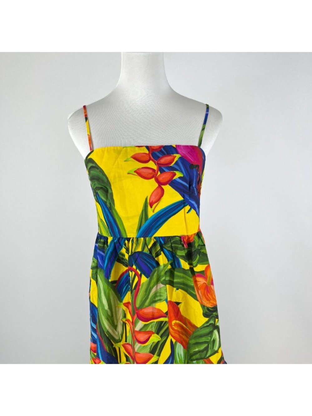 NWOT Farm Rio Cotton Bright Nature Maxi Sundress Multicolor Size M - Picture 5 of 15